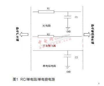 RC電路或者單電阻、單電容電路