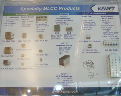 KEMET展示MLCC產(chǎn)品