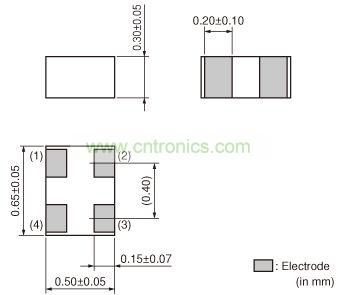 DLP0QSA070HL2: 0.65 x 0.50 x 0.30mm