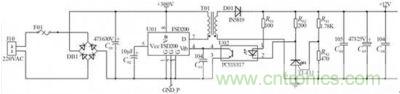 基于FSD200的小功率開關(guān)電源應用電路 