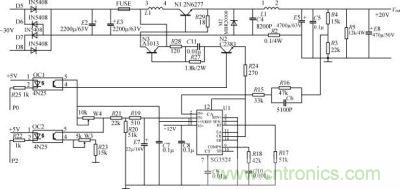 ＋20V/＋22V開(kāi)關(guān)電源原理圖