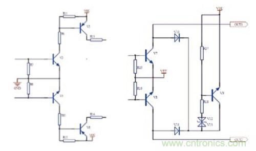 圖4：放大極電路 圖5：驅(qū)動與保護電路