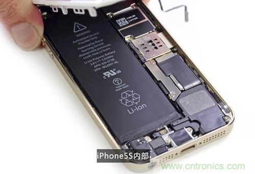 土豪金iPhone 5S拆解：內(nèi)部結(jié)構(gòu)升級，維修難度增加