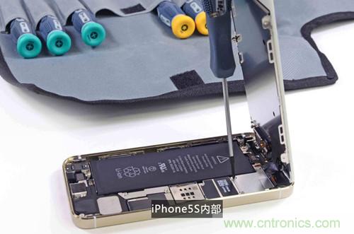 土豪金iPhone 5S拆解：內(nèi)部結(jié)構(gòu)升級，維修難度增加