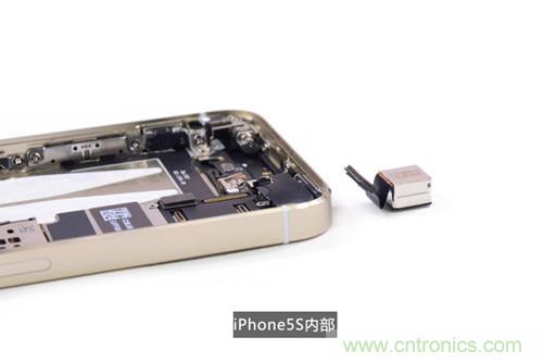 土豪金iPhone 5S拆解：內(nèi)部結(jié)構(gòu)升級，維修難度增加