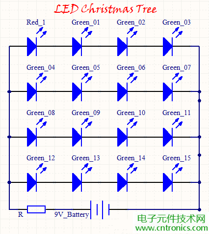 工科男的圣誕禮物：簡(jiǎn)易LED圣誕樹DIY