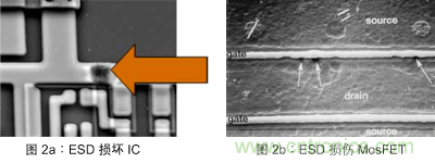 ESD對(duì)IC和MosFET的破壞和損傷