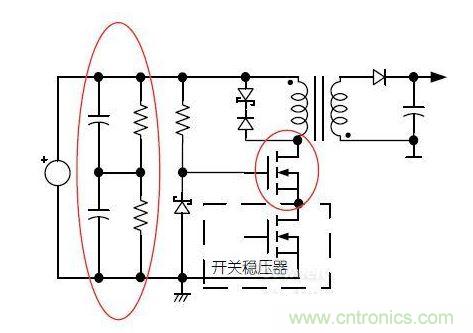 MOSFET與開關(guān)穩(wěn)壓器采用共源共柵配置的高壓輸入開關(guān)電源