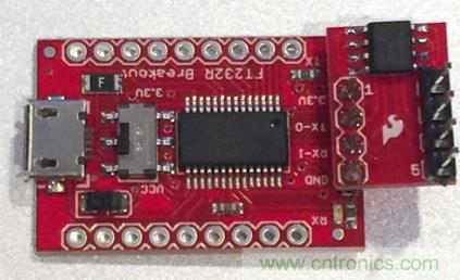  圖4：裝配好的隔離型USB-to-UART轉(zhuǎn)換器。