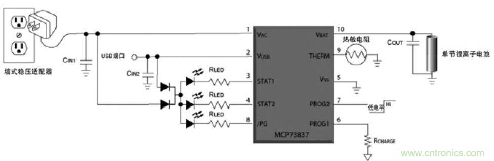 為便攜式系統(tǒng)設(shè)計(jì)線性鋰離子電池充電器