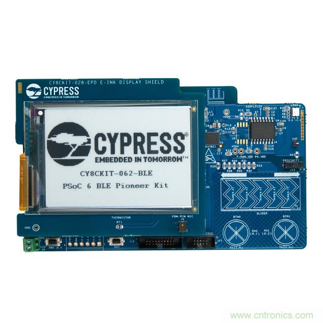 Cypress Semiconductor PSoC 6 BLE Pioneer 套件現(xiàn)已入庫 Digi-Key；客戶預(yù)訂訂單陸續(xù)發(fā)貨中