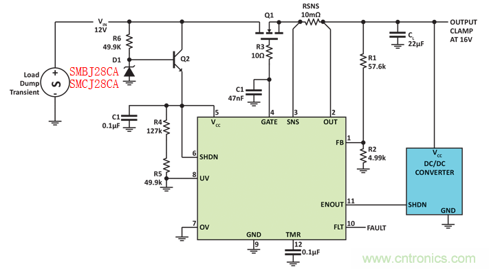 汽車(chē)電子常用EMC保護(hù)方案集