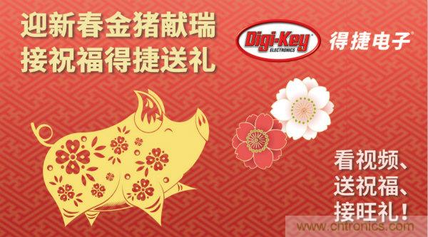 Digi-Key 衷心祝愿大家新年財(cái)源滾滾、事業(yè)興旺、闔家幸福！