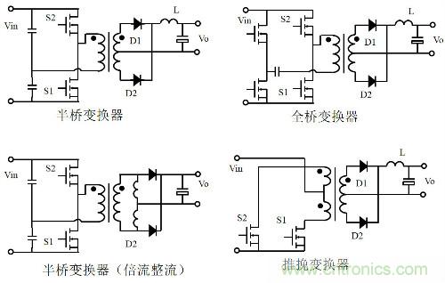 開關電源“各種拓撲結構”的對比與分析！