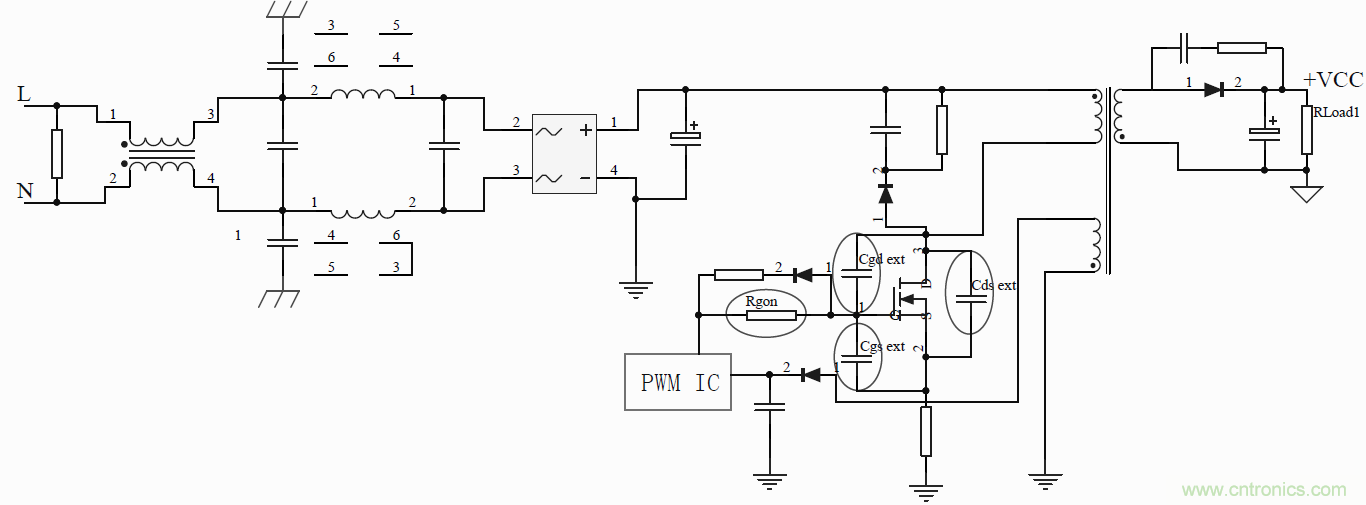 如何改善開關電源電路的EMI特性？