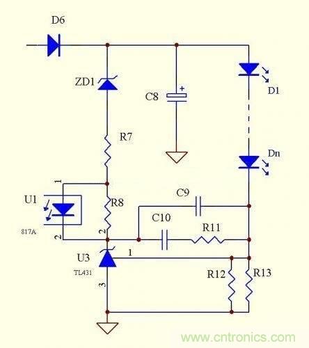 LED驅(qū)動(dòng)電源：3個(gè)電路巧妙利用TL431來恒流！