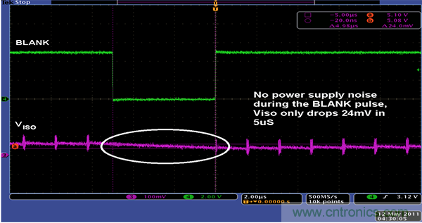 利用isoPower器件屏蔽電源，從而提高精度