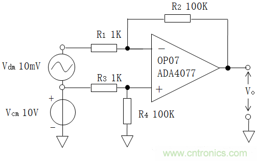 放大器共模抑制比（CMRR）參數(shù)評(píng)估與電路共模抑制能力實(shí)例分析