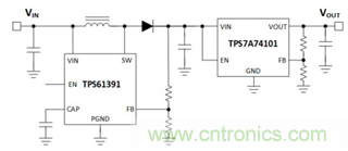 TPS61391升壓變換器，為電容麥克風提供48V超低噪聲幻象電源