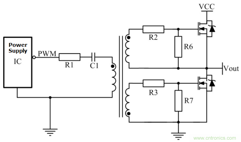 經典MOSFET柵極驅動電路