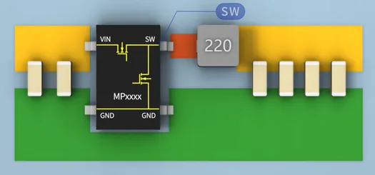 SW與電感之間的鋪銅面積越大越好嗎？