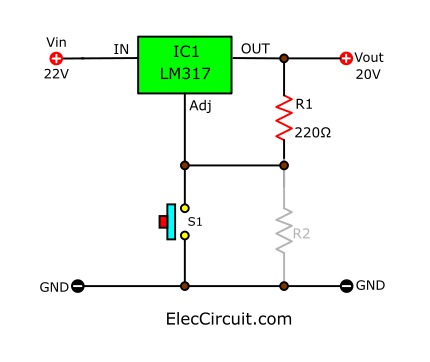 如何使用LM317作為開關(guān)來(lái)打開和關(guān)閉電源負(fù)載