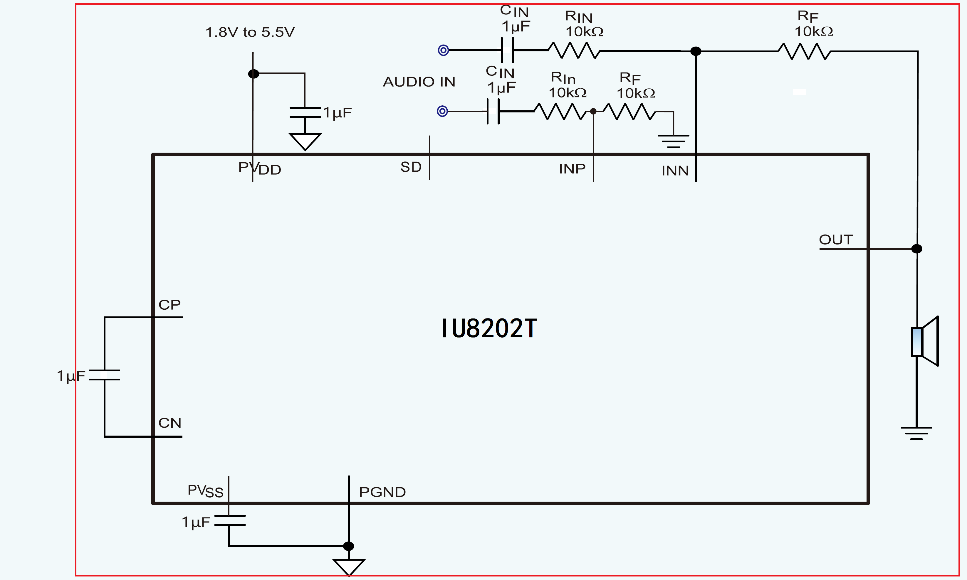 IU8202 適用于OWS耳機(jī)的無POP聲超低功耗400mW單聲道G類耳放IC方案