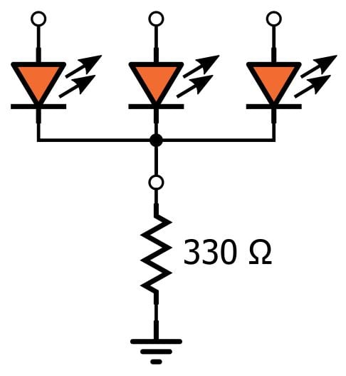 LED 陣列：一個(gè)電阻器還是多個(gè)？