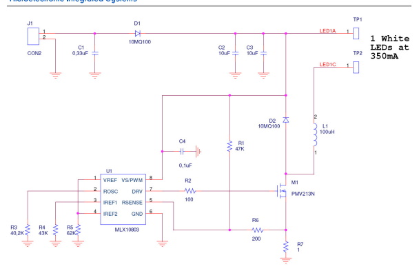 工作頻率為 300 kHz 的汽車 LED 驅(qū)動(dòng)器